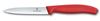 Nóż do jarzyn gładki, Victorinox, czerwony, (L)212mm 1