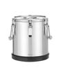 Insulated stainless steel food transport container Kitchen Line., HENDI, Kitchen Line, 15L, Silver, ⌀300x(H)340mm 1