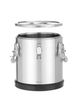 Insulated stainless steel food transport container Kitchen Line., HENDI, Kitchen Line, 15L, Silver, ⌀300x(H)340mm 2