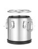 Insulated stainless steel food transport container Kitchen Line., HENDI, Kitchen Line, 15L, Silver, ⌀300x(H)340mm 3