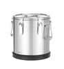 Insulated stainless steel food transport container Kitchen Line., HENDI, Kitchen Line, 15L, Silver, ⌀300x(H)340mm 4
