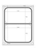 Tray sealer matrix, HENDI, two-sectioned container 227x178 mm 2