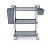 3-shelf polypropylene service cart, small, AmerBox, 800x420x(H)945mm 3