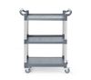 3-shelf polypropylene service cart, small, AmerBox, 800x420x(H)945mm 1