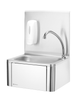 Kitchen sink – with knee-operated faucet, HENDI, 400x330x(H)560mm 4