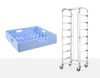 Mobile trolley for dishwasher baskets - 7 x 500x500 mm, HENDI, 615x560x(H)1710mm 3