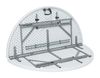 Kulatý bufetový stůl, AmerBox, Bílá, ⌀1500x(H)740mm, Kulatý 3