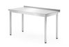 Wall table – bolted, depth 600 mm, HENDI, Profi Line, 1400x600x(H)850mm 1