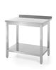Wall table with shelf – bolted, depth 600 mm, HENDI, Profi Line, 800x600x(H)850mm 1