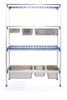 Aluminium storage rack for GN containers, HENDI, 1120x355x(H)1685mm 1