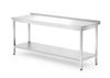 Wandtisch mit Ablage – verschraubt, Tiefe 700 mm, HENDI, Profi Line, 1800x700x(H)850mm 1