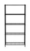 Storage rack with 5 shelves, HENDI, Black, 910x455x(H)1830mm 1