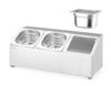Soporte para cubetas Gastronorm, HENDI, 3 compartimentos, 512x245x(H)215mm 4