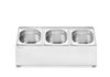 Gastronorm container holder, HENDI, 3 compartments, 512x245x(H)215mm 2