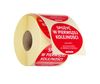 Food safety labels, multi-use, easy removable, “USE FIRST” , HENDI, Red, 500 pcs., ⌀50mm 1