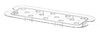 Perforated drip shelf for GN containers polycarbonate, HENDI, Profi Line, GN 1/3, Transparent, 266x116mm 1