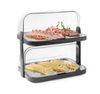Roll-top cooling display, double, HENDI, Dark grey, 440x320x(H)440mm, Rectangular 3