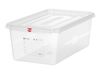 GN 1/1 container, polypropylene, HENDI, GN 1/1, 28L, Transparent, 530x325x(H)200mm, Rectangular 1