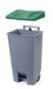 Cubo de basura, HENDI, 120L, Gris claro, 510x425x(H)875mm 3