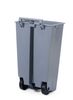 Cubo de basura, HENDI, 120L, Gris claro, 510x425x(H)875mm 2