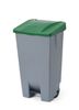 Cubo de basura, HENDI, 120L, Gris claro, 510x425x(H)875mm 4