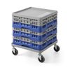 Cart for 500×500 mm universal racks, AmerBox, grey, Light grey, 500x500x(H)180mm 2