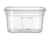 Pojemnik GN 1/4 HACCP, HENDI, GN 1/4, 3,5L, transparentny, 265x162x(H)150mm