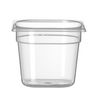 Pojemnik GN 1/6 z polipropylenu, HENDI, Profi Line, GN 1/6, 2L, transparentny, 176x162x(H)150mm
