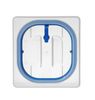 Lid for GN containers made of polypropylene, with seal, HENDI, GN 1/6, Transparent, 176x162mm 1
