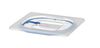 Lid for GN containers made of polypropylene, with seal, HENDI, GN 1/6, Transparent, 176x162mm 2