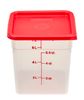 CamSquare transparent polypropylene food storage container., Cambro, 7.6 L, 7,6L, Transparent, 215x215x(H)230mm 2
