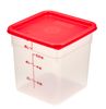 CamSquare transparent polypropylene food storage container., Cambro, 7.6 L, 7,6L, Transparent, 215x215x(H)230mm 3
