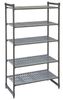 Camshelving Basics Plus storage rack made of composite plastic with 4 vented shelves, Cambro, 915x460x(H)1830mm 1