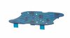 Notekpaplāte CamSquares Fresh Pro tvertnei, Cambro, 11,4 l, 17,2 l un 20,8 l tvertnēm, Zils, 232x222x(H)25mm