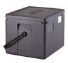 Professional grade insulated carrier CAM GOBOX with a black strap, GN 1/2., Cambro, 22.3 L, 22,3L, Black, 390x330x(H)316mm 1