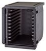 Professional grade insulated carrier CAM GOBOX, front-loaded, for 600x400 mm containers, with 9 built-in guides., Cambro, 126 L, with 9 guides, 126L, Black, 770x540x(H)687mm 2