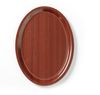 Mykonos – mahogany serving tray, oval, non-slip surface., Cambro, oval, Mahogany, 200x265x(H)mm 1