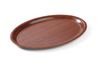 Mykonos – mahogany serving tray, oval, non-slip surface., Cambro, oval, Mahogany, 200x265x(H)mm 2