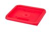 Cover for CAMBRO's CamSquare container., Cambro, for the 5.7 L and 7.6 L containers – red, Red, 227x227x(H)16mm 1