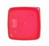 Lid for CamSquares Fresh Pro container, Cambro, for 5,7 l and 7,6 l containers, Red, 229x229x(H)19mm 2