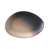 Organic Moon Plate, Fine Dine, Brown 1