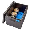 Professional grade insulated carrier CAM GOBOX XL, top-loaded, GN 1/1, 64.5 L., Cambro, 64.5 L, 64,5L, Black, 610x430x(H)390mm 2