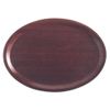 Mykonos – mahogany serving tray, oval, non-slip surface., Cambro, oval, Mahogany, 200x265x(H)mm 3