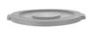 Lid for round waste bin, AmerBox, fits 691038, Light grey, ⌀570x(H)35mm 2