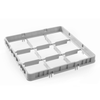 Nadstawa do kosza typ 2 Amerbox - 9 elementów, maks. ø szkła: 148 mm, jasnoszary 1