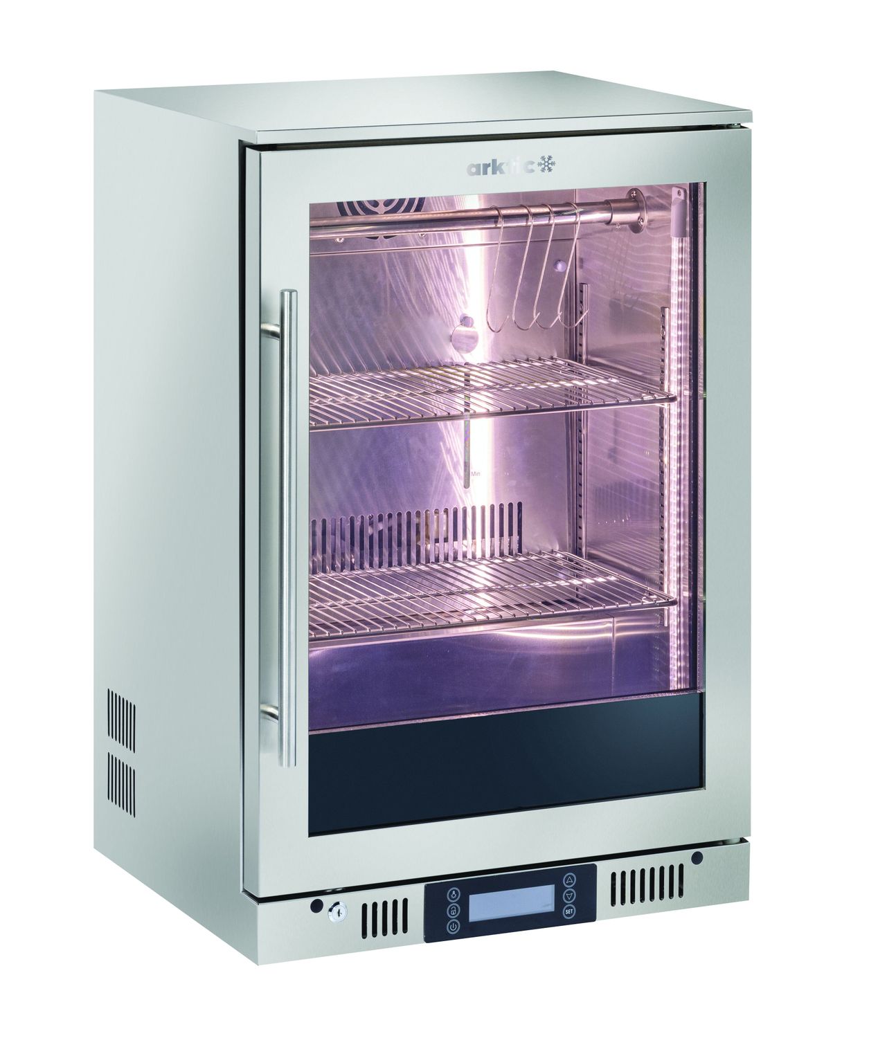 Skrinka na sušenie, spodná priehradka, Arktic, 126L, Strieborná, 230V/350W, 600x545x(H)900mm