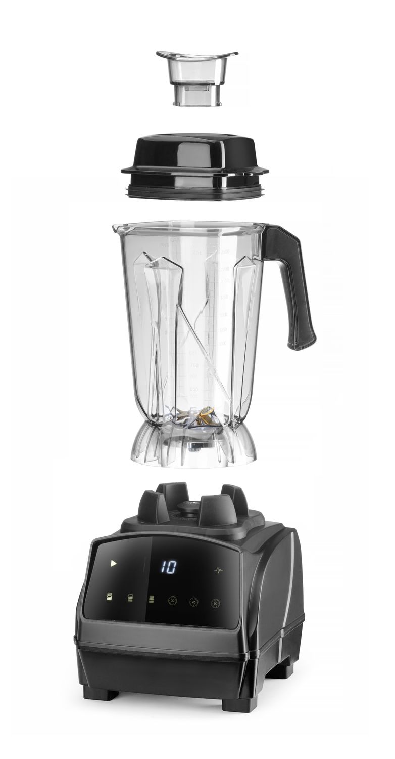 Barový mixér, digitálny, HENDI, 2,5 l, Čierna, 230 V/1680 W, 220 × 240 × 535 mm | 238097-PC