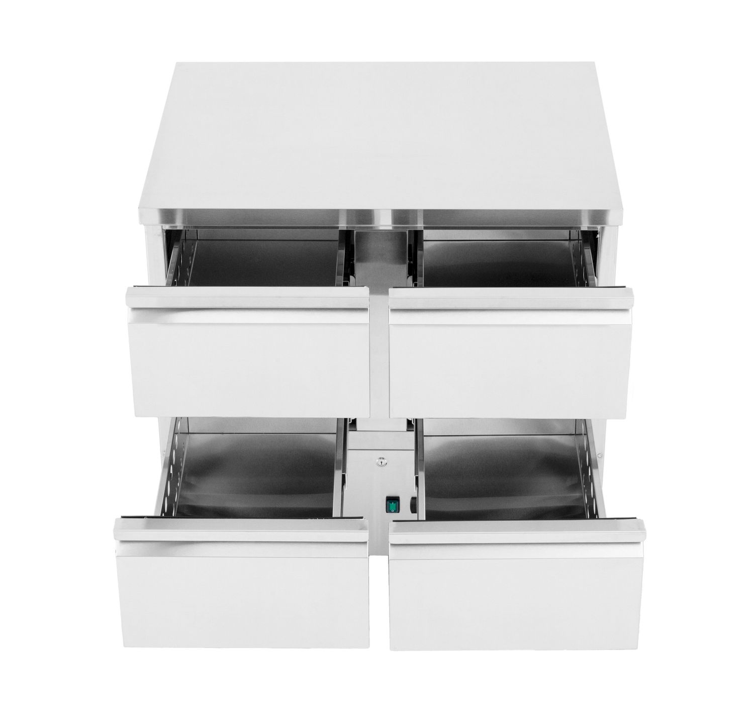 Chladicí stůl Arktic se 4 zásuvkami – 97 l, 900 × 700 × 868 mm