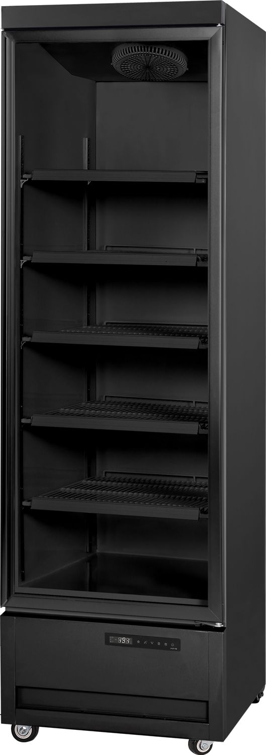 Chladící vítrína, Arktic, 371L, Černá, 230V/350W, 745x745x(H)2100mm Chladící vitrína Arktic 371L