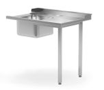 Loading table with sink for dishwasher